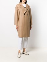 Thumbnail for your product : Harris Wharf London Double-Breasted Buttoned Coat