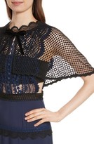 Thumbnail for your product : Self-Portrait Women's Bellis Lace Cape Maxi Dress