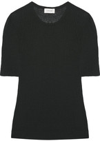 Thumbnail for your product : Lemaire Ribbed Wool Top - Dark green