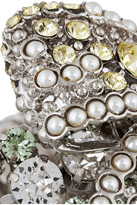 Thumbnail for your product : Miu Miu Silver-plated Swarovski crystal bracelet