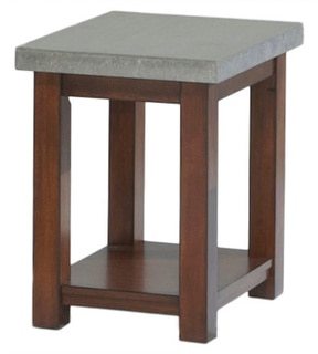 Progressive Cascade Nutmeg Birch/ Cement Chairside Table