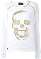 Philipp Plein - skull emblem sweatshirt - women - coton/Spandex/Elasthanne - M