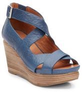Thumbnail for your product : Gentle Souls Jasione Leather Strappy Wedge Sandals