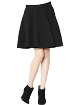 Thumbnail for your product : Faith Connexion Pleated Jacquard Effect Flare Skirt