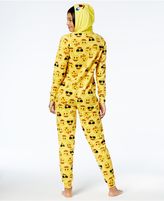 Thumbnail for your product : Briefly Stated Emoji Hooded Pajama Union Suit