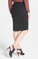 Thumbnail for your product : Eileen Fisher Grosgrain Trim Merino Knit Straight Skirt (Online Only)