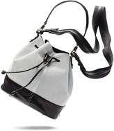 Thumbnail for your product : Elizabeth and James Cynnie Perforated Bucket Bag, White/Black
