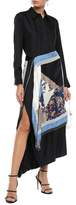Thumbnail for your product : 3.1 Phillip Lim Bead-embellished Layered Silk-twill Midi Shirt Dress