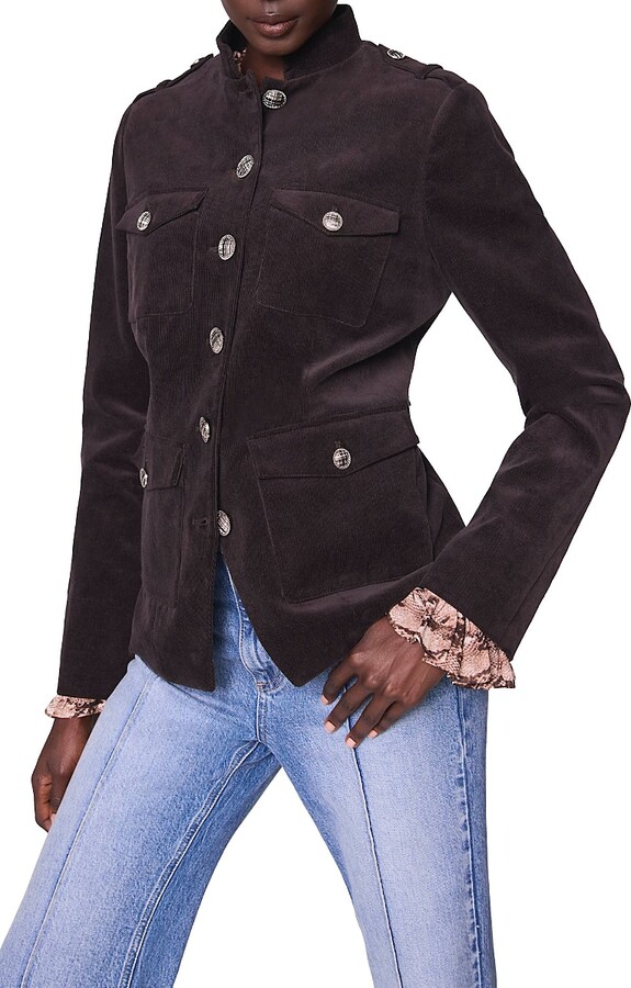 Mint Velvet Women's Corduroy Military Jacket