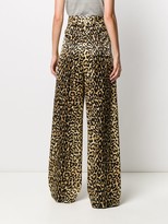 Thumbnail for your product : Tom Ford Leopard Print Wide-Leg Trousers