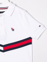 Thumbnail for your product : Tommy Hilfiger Junior Striped Panel Polo Shirt