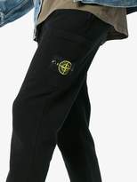 Thumbnail for your product : Stone Island logo patch cotton sweat pants
