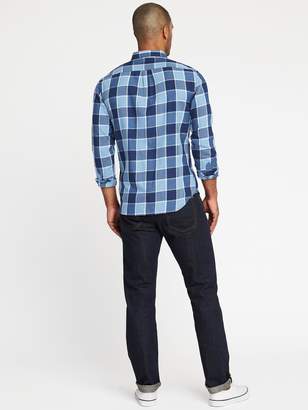 Old Navy Slim-Fit Check-Print Classic Shirt for Men