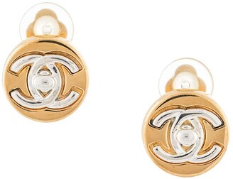Chanel Pre Owned 1997 pre-owned CC turn-lock clip-on earrings
