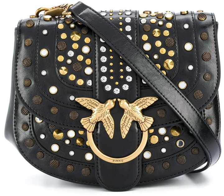 Pinko Stud Embellished Crossbody Bag ShopStyle