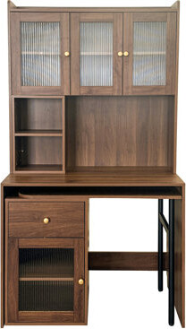 Computer Desk with glass door for Home Office or Study desk