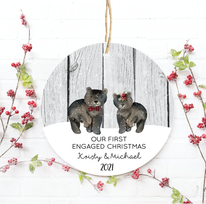 Engagement Christmas Ornament, First Together, Engaged, Our Christmas, Gift, She Said Yes