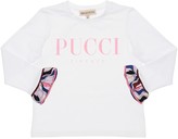 Thumbnail for your product : Emilio Pucci Cotton Jersey T-shirt W/ Silk Details