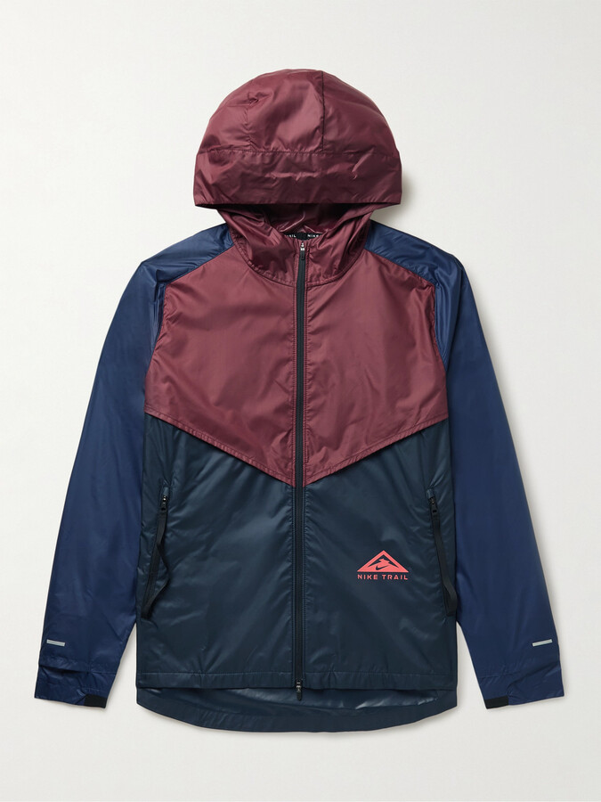 Nike Running Windrunner Hooded Two-Tone Ripstop Jacket - ShopStyle