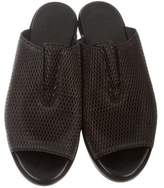 Thumbnail for your product : Zero Maria Cornejo Embossed Mesh Slide Sandals