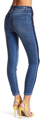 Kensie Jeans Paneled Ankle Crop Jeans