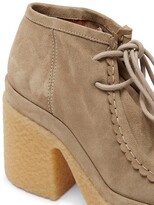 Thumbnail for your product : Chloé Jamie Suede Lace-Up Platform Booties