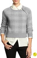 Thumbnail for your product : Banana Republic Factory Shoulder-Zip Sweater