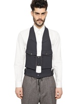Thumbnail for your product : Maison Martin Margiela 7812 Wool Cotton Piqué Vest