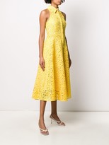 Thumbnail for your product : Erika Cavallini Embroidered Lace Flared Dress