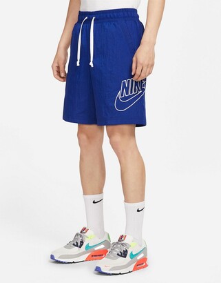 Nike Alumni woven shorts in blue