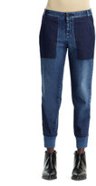 Thumbnail for your product : Stella McCartney Lea Banded-Cuff Denim Jeans, Pale Blue