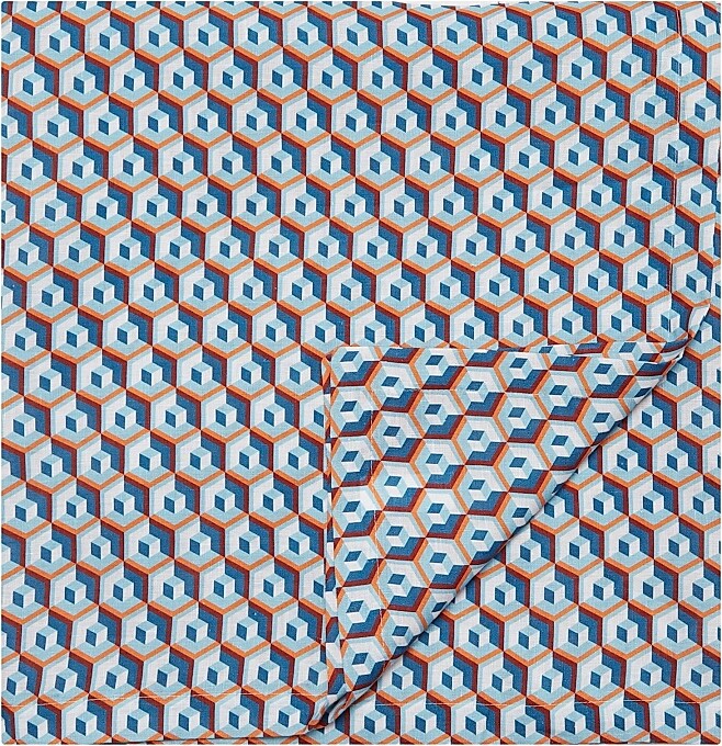 La DoubleJ Medium Tablecloth (71'' x 110'') - Cubi Blue