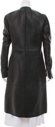Akris Long Leather Coat w/ Tags