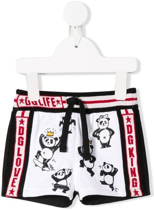 Dolce & Gabbana Children Panda Print Shorts