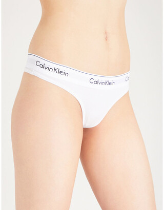 Calvin Klein Modern stretch-cotton thong