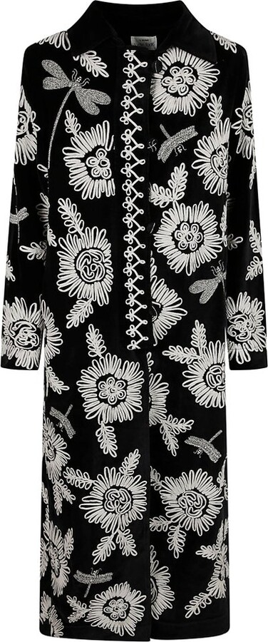 Forte Forte Embroidered Velvet Coat