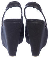 Thumbnail for your product : Alaia Peep-Toe Wedges