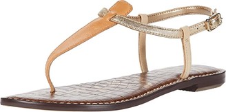 Sam Edelman Gigi (Natural Sand/Molten Gold/Summer Sand Heavy Vachetta Leather/Gild) Women's Sandals