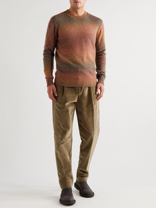 Altea Tapered Belted Cotton-Blend Corduroy Trousers