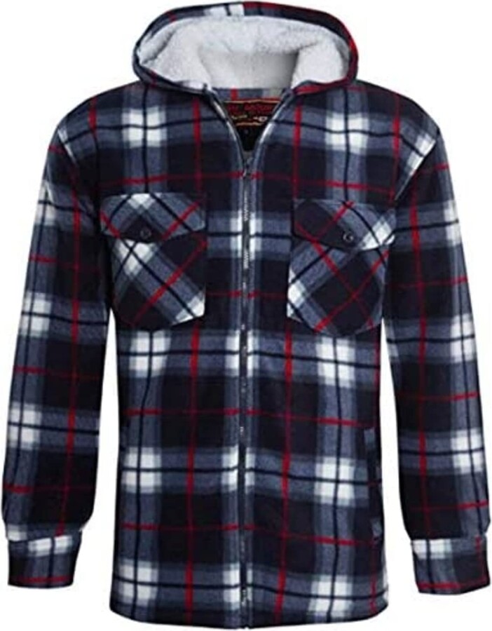 Fleece Checked Hoodies Uk Champion Dumfries Men's Hooded Fleece