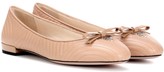 Thumbnail for your product : Prada Leather ballerina shoes