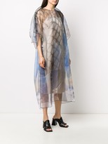 Thumbnail for your product : Maison Margiela Sheer Patterned Midi-Dress