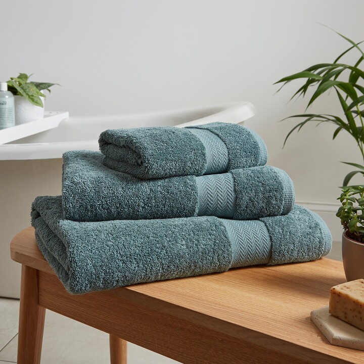 Dunelm Mineral Hotel Luxury Organic Cotton Towel Grey ShopStyle