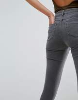 Thumbnail for your product : ASOS DESIGN RIDLEY High Waist Skinny Jeans in Slated Gray