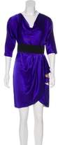 Thumbnail for your product : Adam Silk Mini Dress Indigo Silk Mini Dress