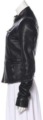 Rick Owens Distressed Leather Jacket