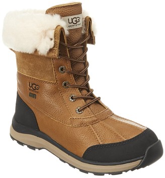 ugg leather boots with fur inside