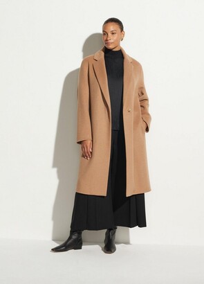 vince camel button coat