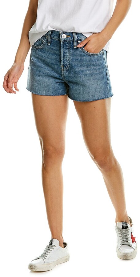 wNQgorsk High Waisted A Line Demin Jean Shorts