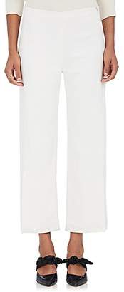 The Row Women's Paler Stretch-Cady Crop Trousers - Off White